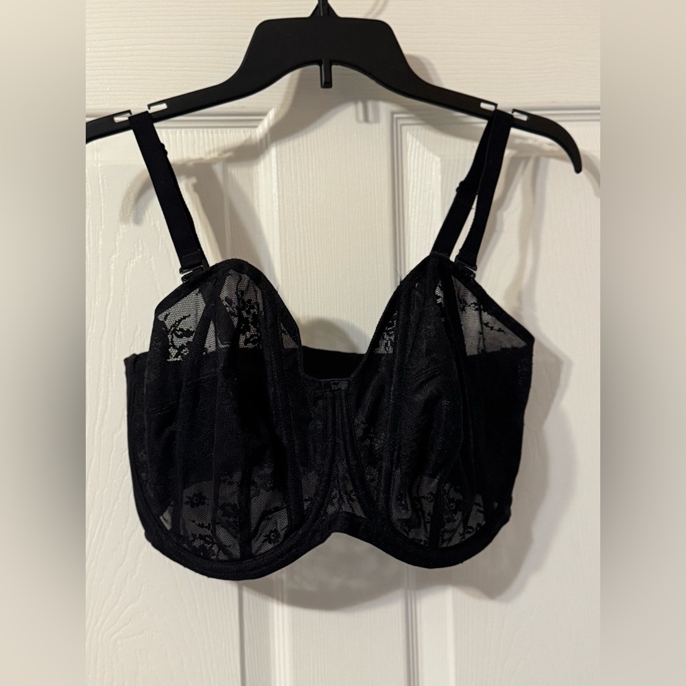 Goddess Verity Elegant Black Lace Bralette